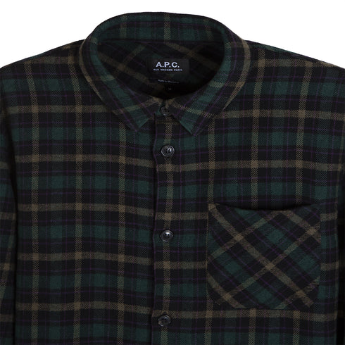 A.P.C. Trek Shirt Vert COEZX-H02396 Degli Uberti
